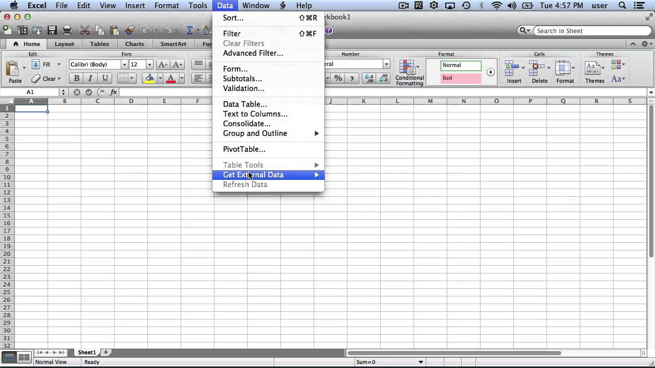 how is transition from excel for pc to exel for mac
