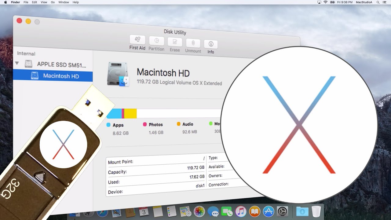 prepare a new hard drive for mac osx